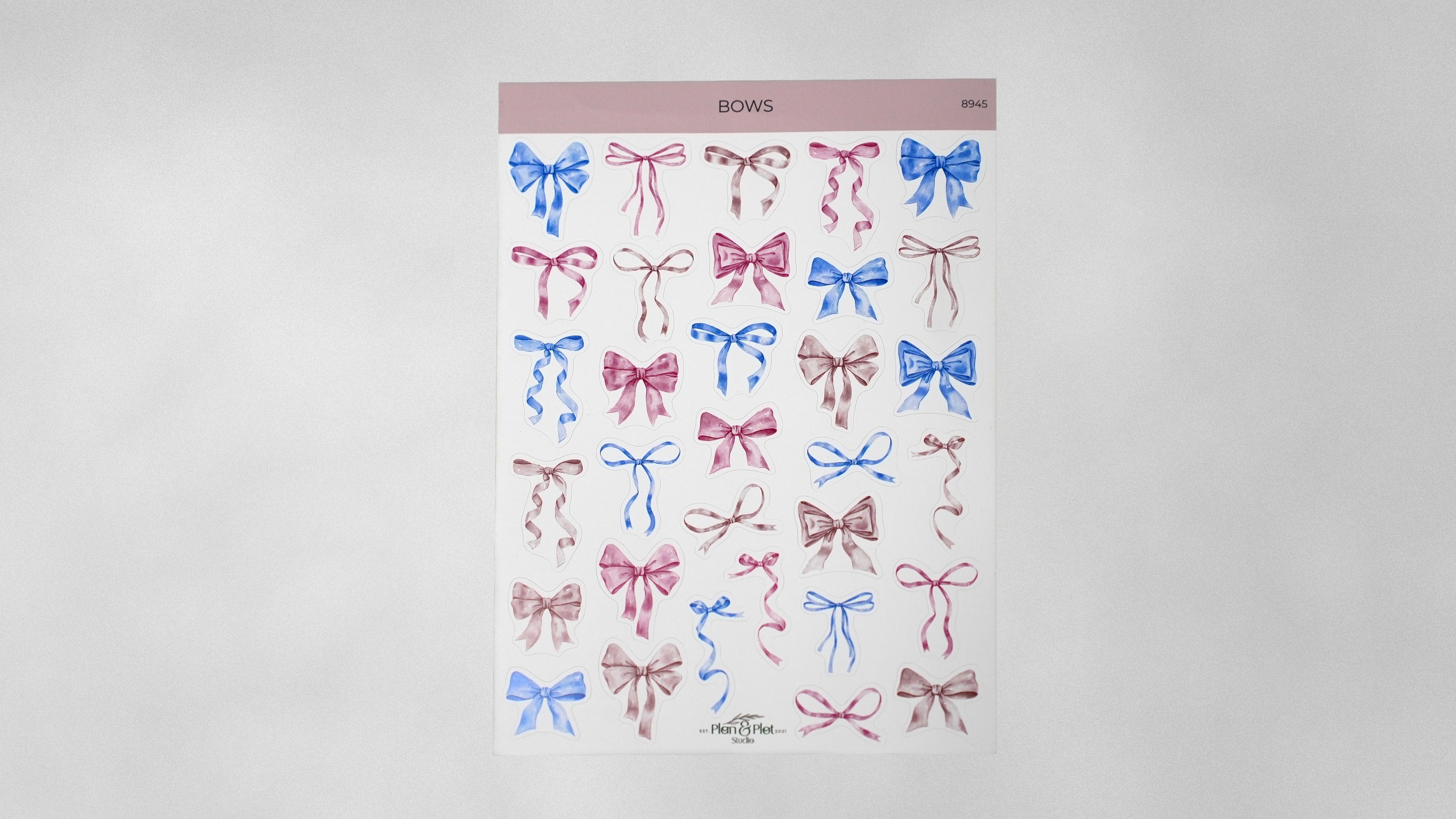 Stickervel 'Bows'