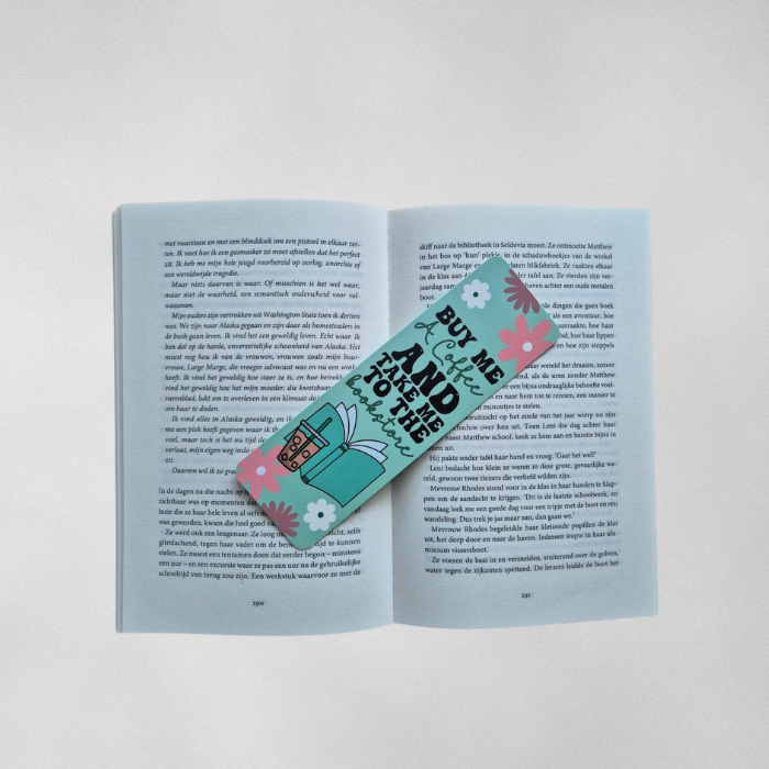 Boekenlegger 'Buy me a coffee'