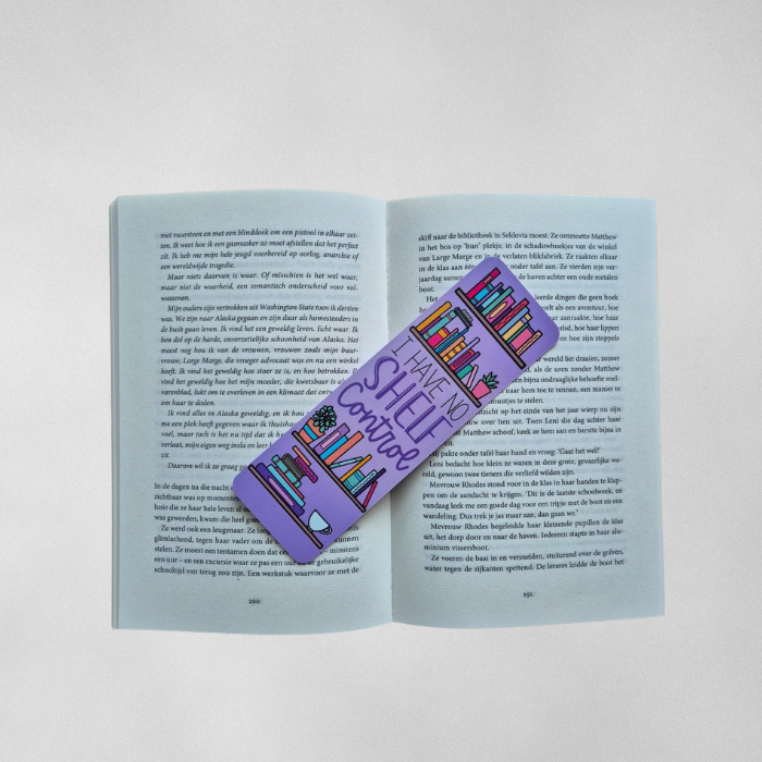 Boekenlegger 'I have no shelf control'