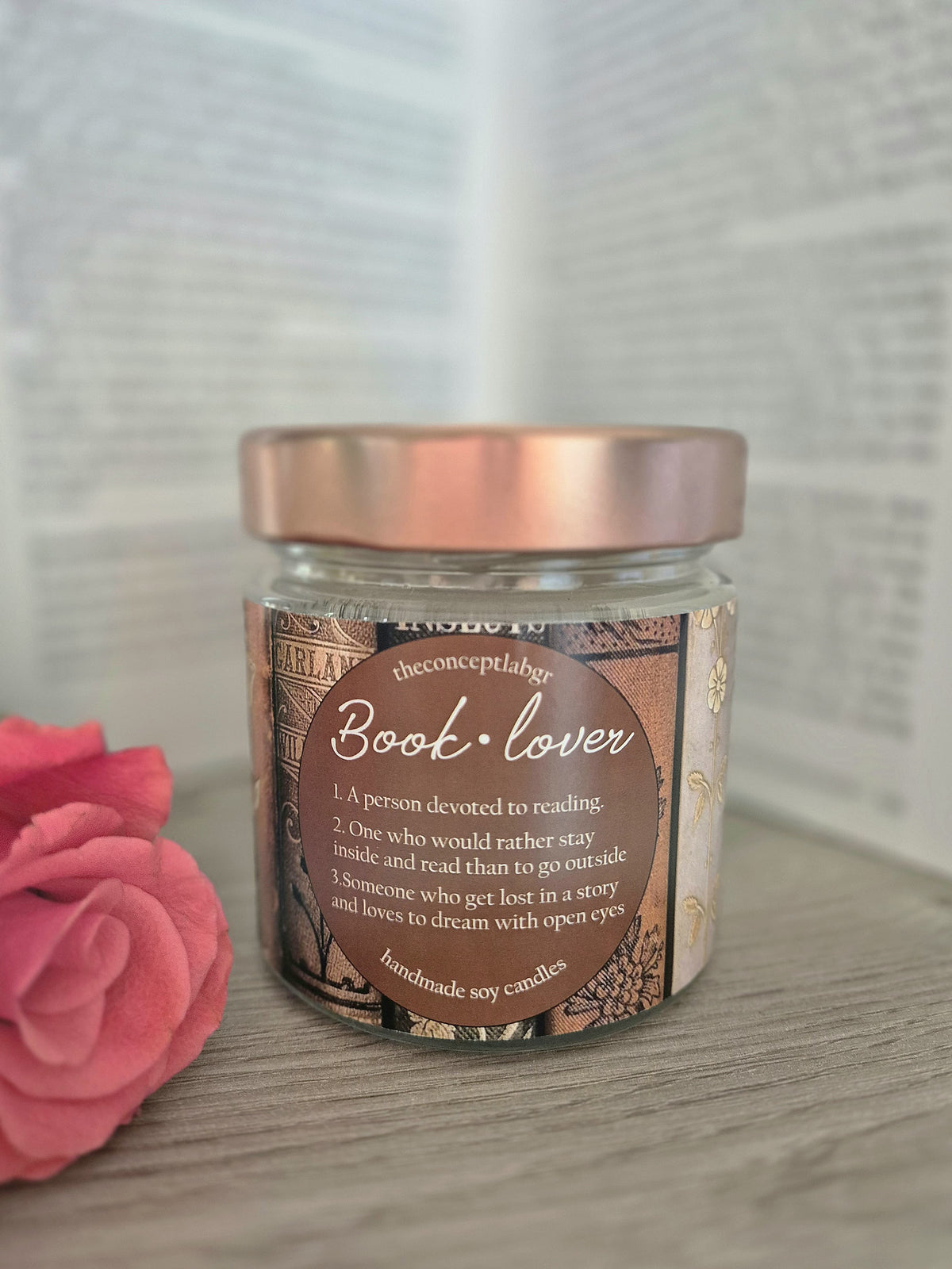 Geurkaars 'Booklover'