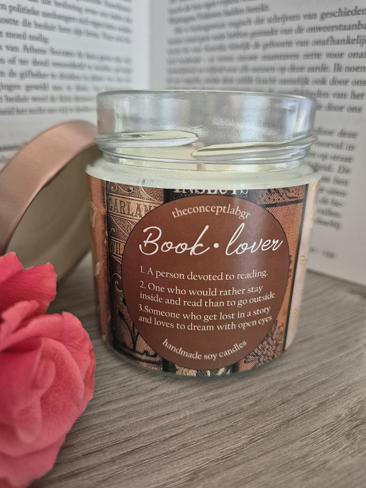 Geurkaars 'Booklover'