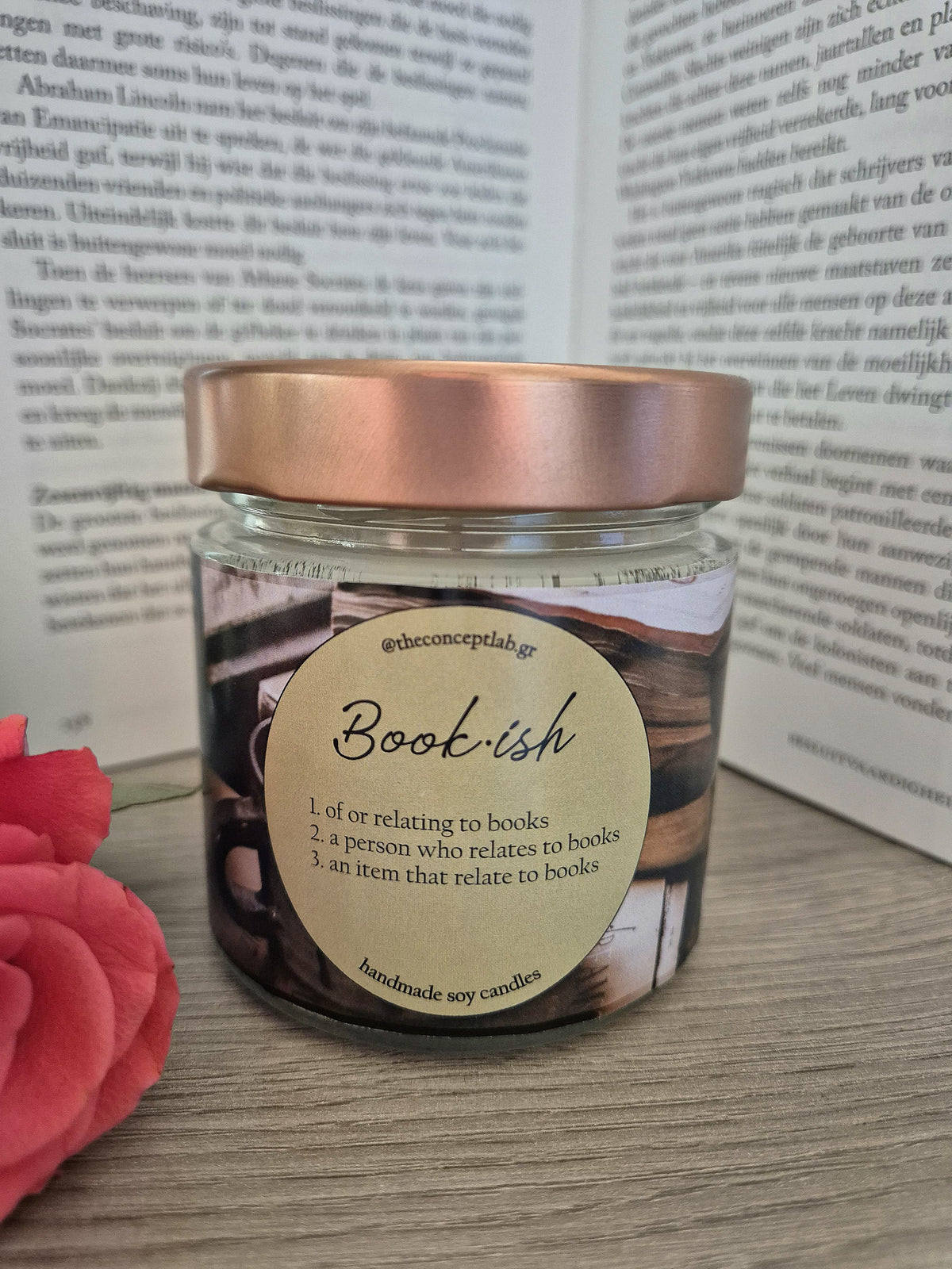 Geurkaars 'Bookish'