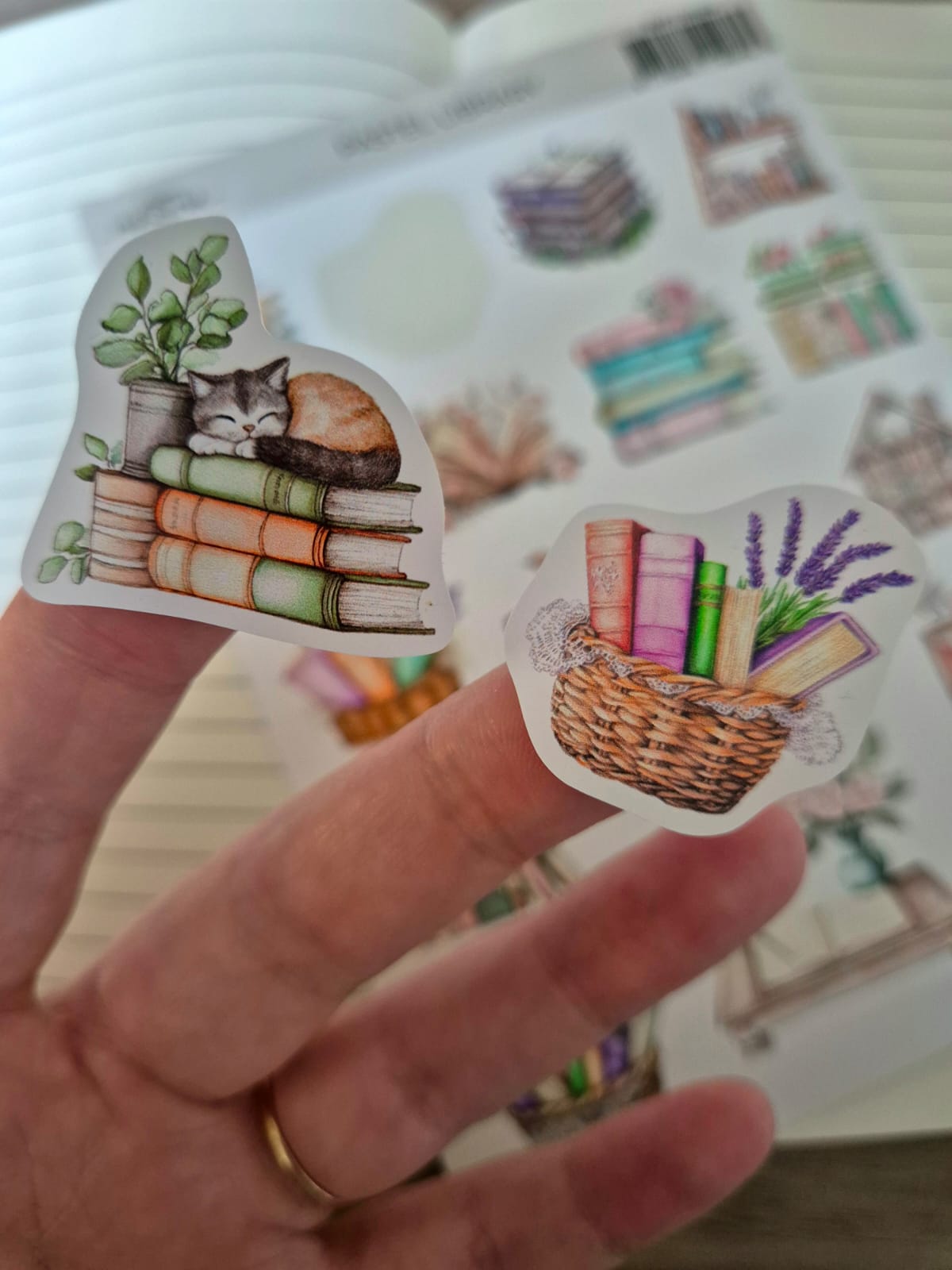 Stickervel 'Pastel library'
