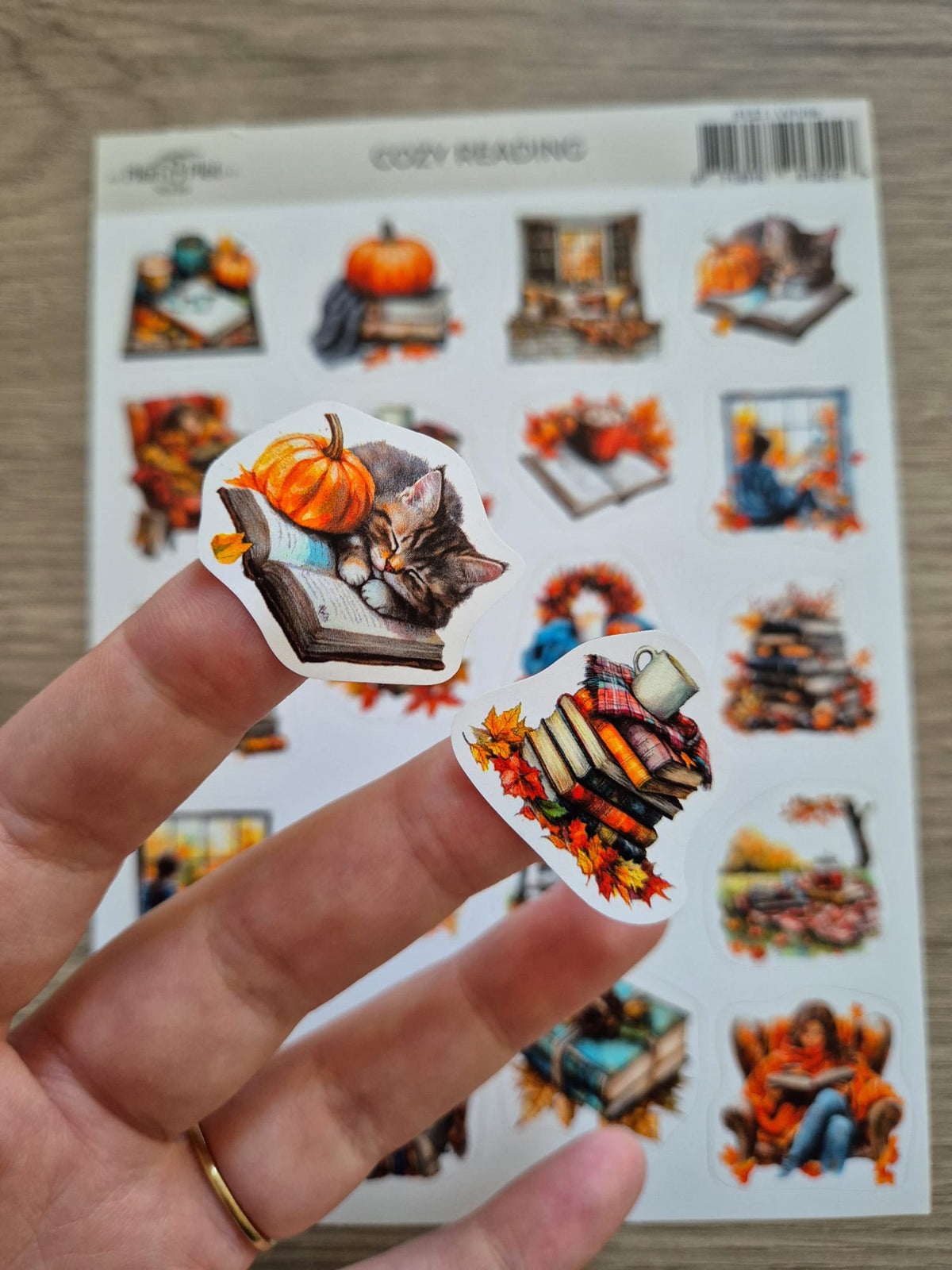 Stickervel 'Cozy reading'